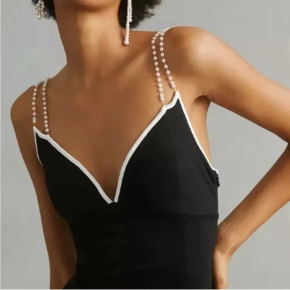 Maeve Black Midi Dress - Picture 3 of 6